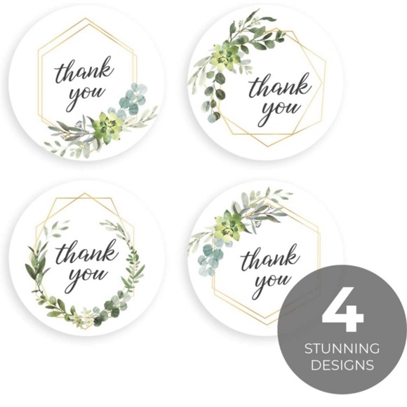 NEW Variety Sticker Set ~ 350 Pcs Poshmark Package "Thank you!" Gift Wrap Supply - Picture 8 of 16